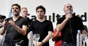 Kicillof aplaudió una arenga de Secco para que sea candidato a presidente