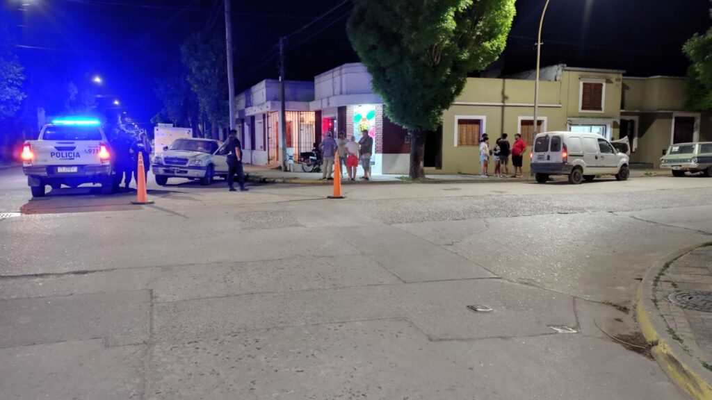 Choque en la intersección de Sarmiento y Poderoso