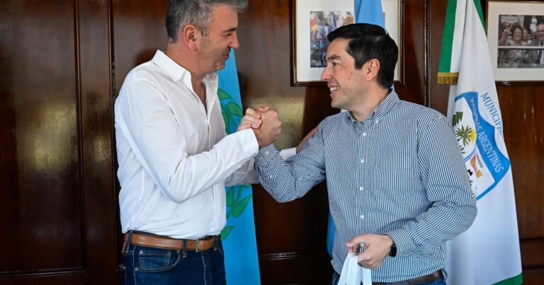 Nardini firmó un acuerdo estratégico con el intendente de La Falda