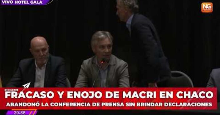 Macri se tienta con ser candidato a presidente pero tuvo un debut accidentado en el Chaco
