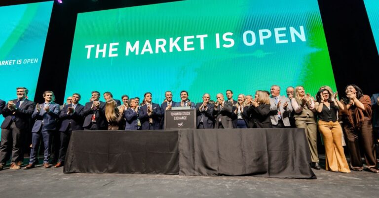 Orrego abrió la jornada bursátil de Toronto desde la Expo San Juan Minera