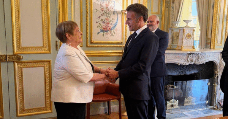 Macron recibió a Bachelet y sugiere apoyo para la ONU