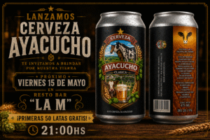 Ayacucho tendrá su propia cerveza: lanzan “Cerveza Ayacucho” con una propuesta que busca identidad local