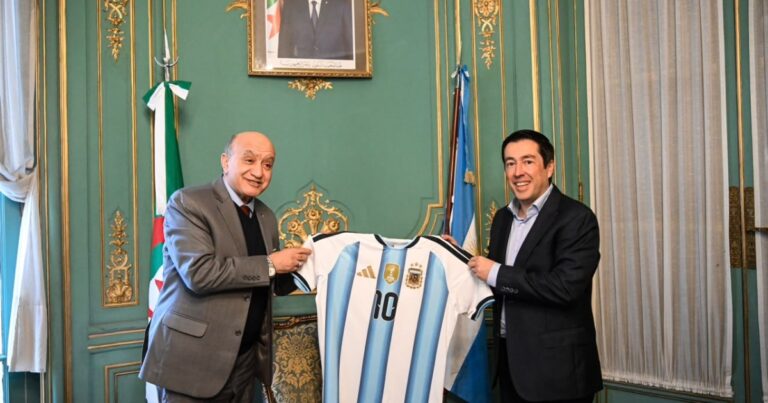 Nardini se reunió con el embajador de Argelia